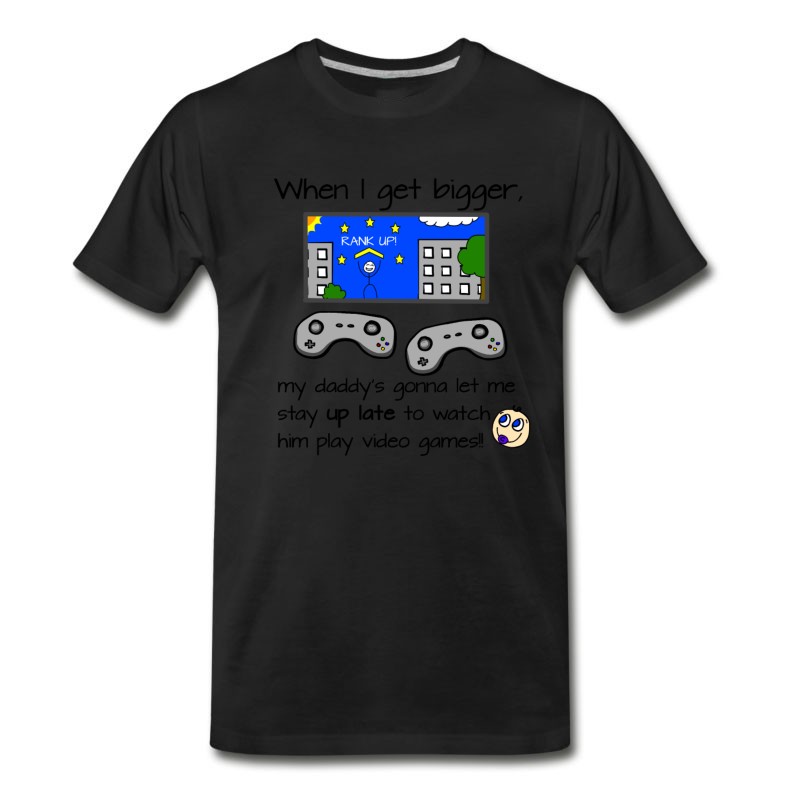 Men's When I Get Bigger Cute Gamer Dad Baby T-Shirt