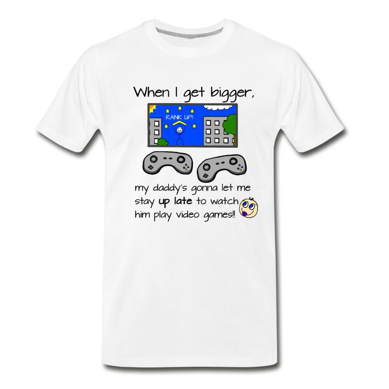 Men's When I Get Bigger Cute Gamer Dad Baby T-Shirt