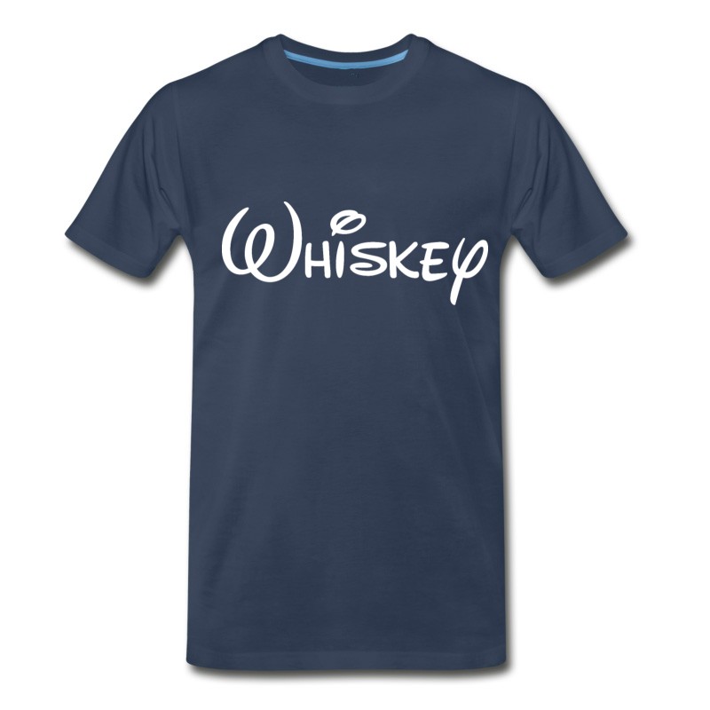 Men's Whiskey White T-Shirt