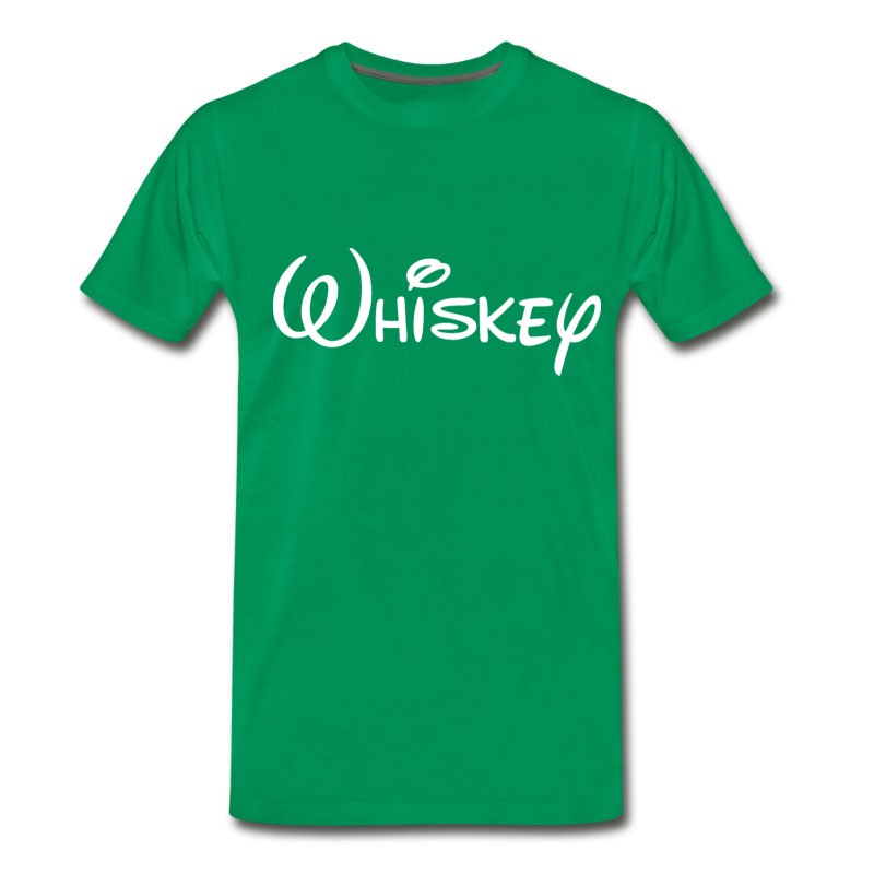 Men's Whiskey White T-Shirt