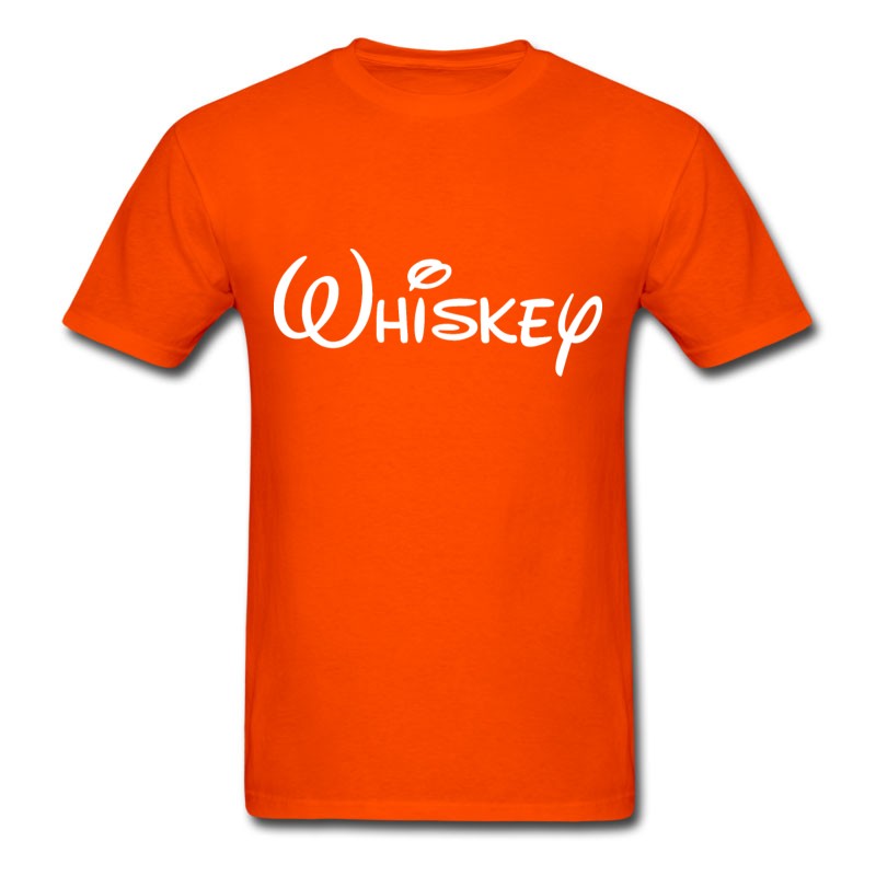 Men's Whiskey White T-Shirt