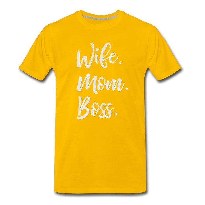 Men's Wife Mom Boss T-Shirt