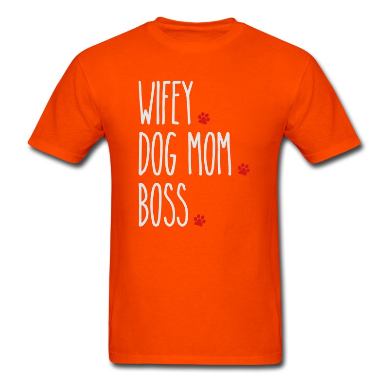 Men's Wifey Dog Mom Boss T-Shirt