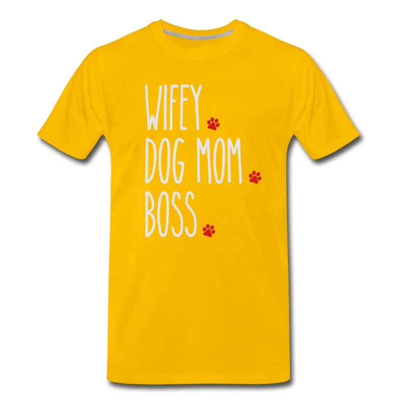 Men's Wifey Dog Mom Boss T-Shirt