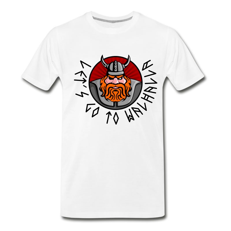 Men's Wikinger_09201503 - Viking Let's Go To Walhalla T-Shirt