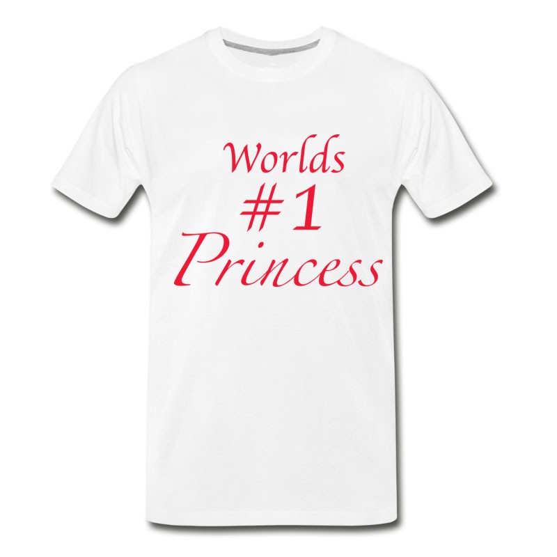 Men's Worlds ＃ 1 Princess T-Shirt