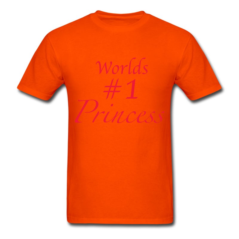 Men's Worlds ＃ 1 Princess T-Shirt