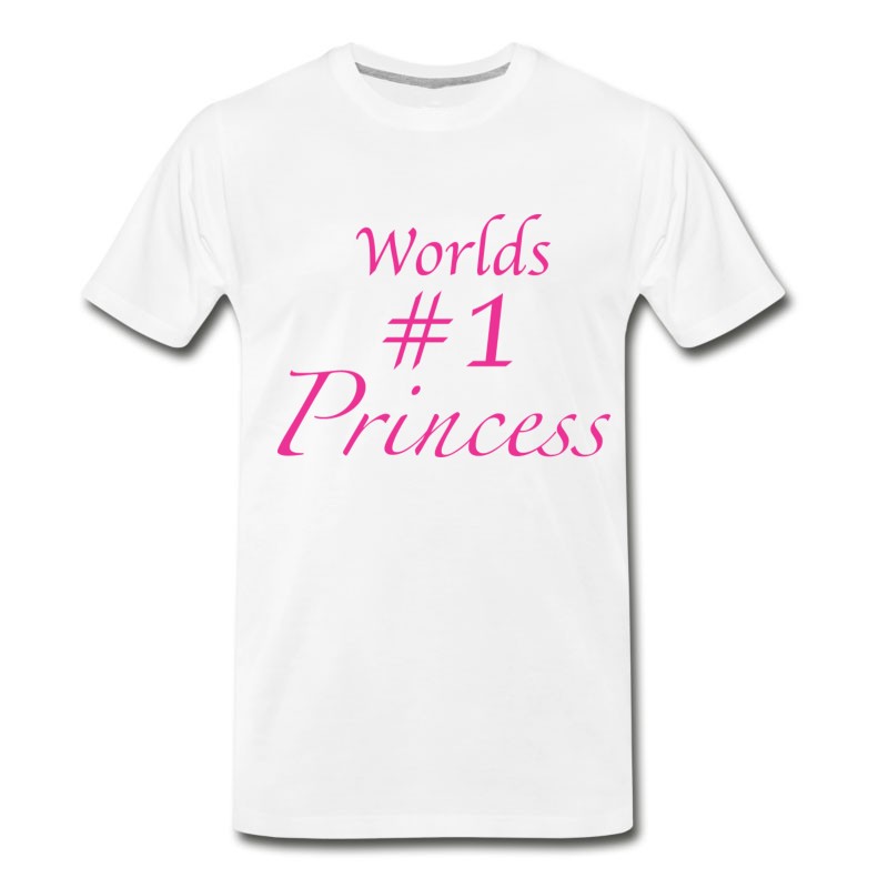 Men's Worlds ＃ 1 Princess T-Shirt