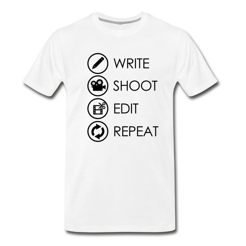 Men's WRITE SHOOT EDIT REPEAT T-Shirt