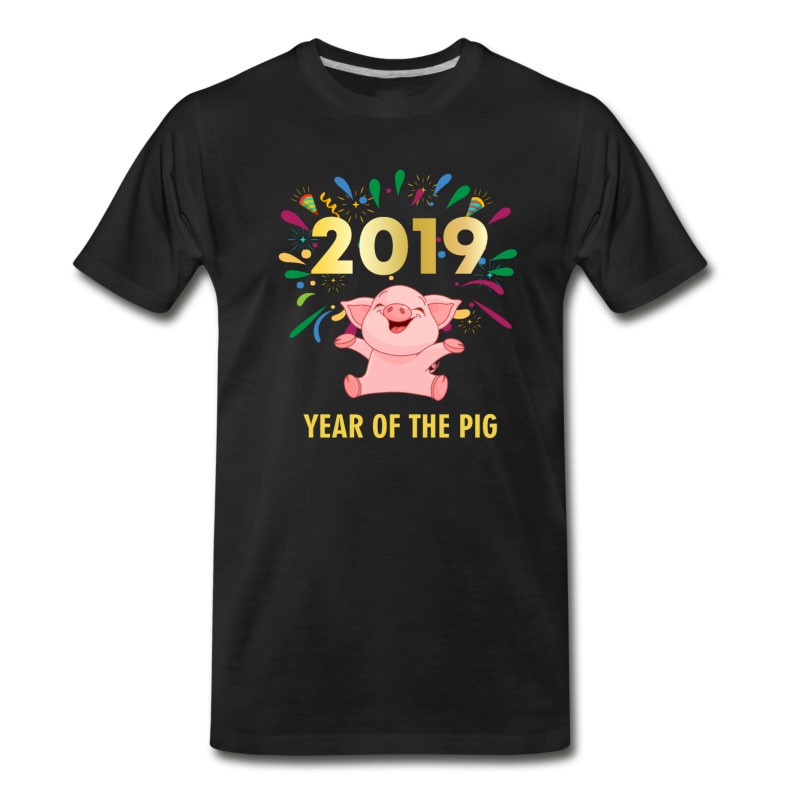 Men's Year Of The Pig New Year 2014 T-Shirt