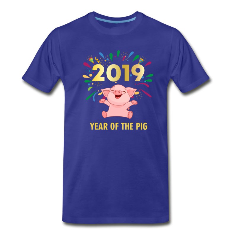 Men's Year Of The Pig New Year 2014 T-Shirt