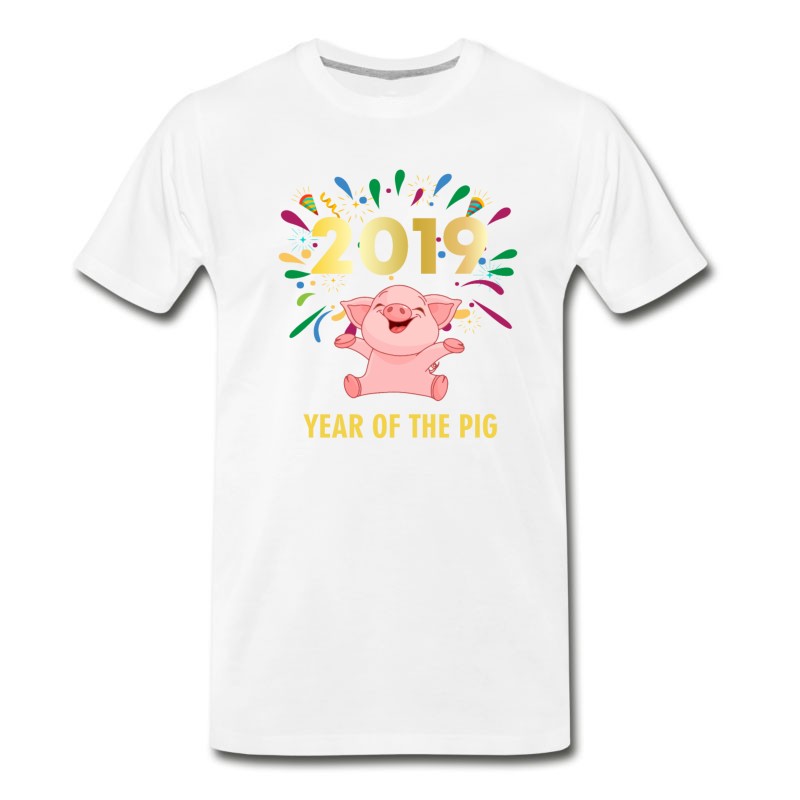 Men's Year Of The Pig New Year 2014 T-Shirt