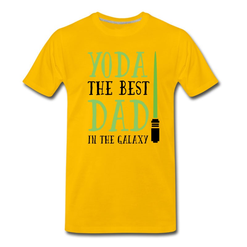 Men's Yoda The Best Dad In The Galaxy T-Shirt