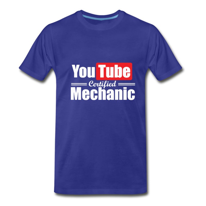 Men's Youtube Certified Mechanic T-shirts T-Shirt