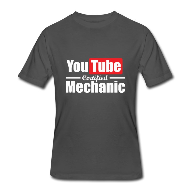 Men's Youtube Certified Mechanic T-shirts T-Shirt